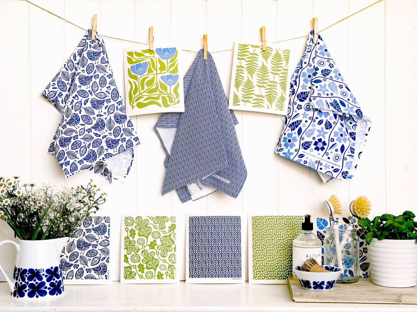 Swedish Dishcloth - Fern