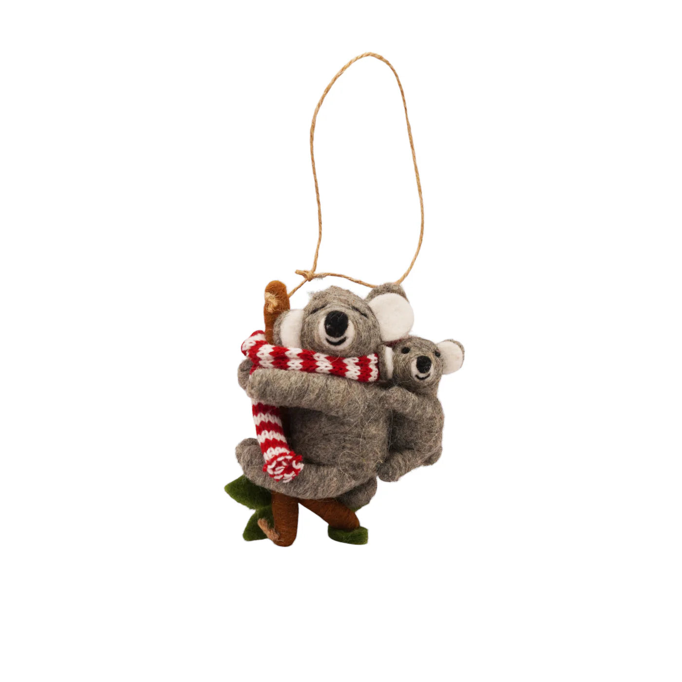 Felt Koala with Joey Ornament