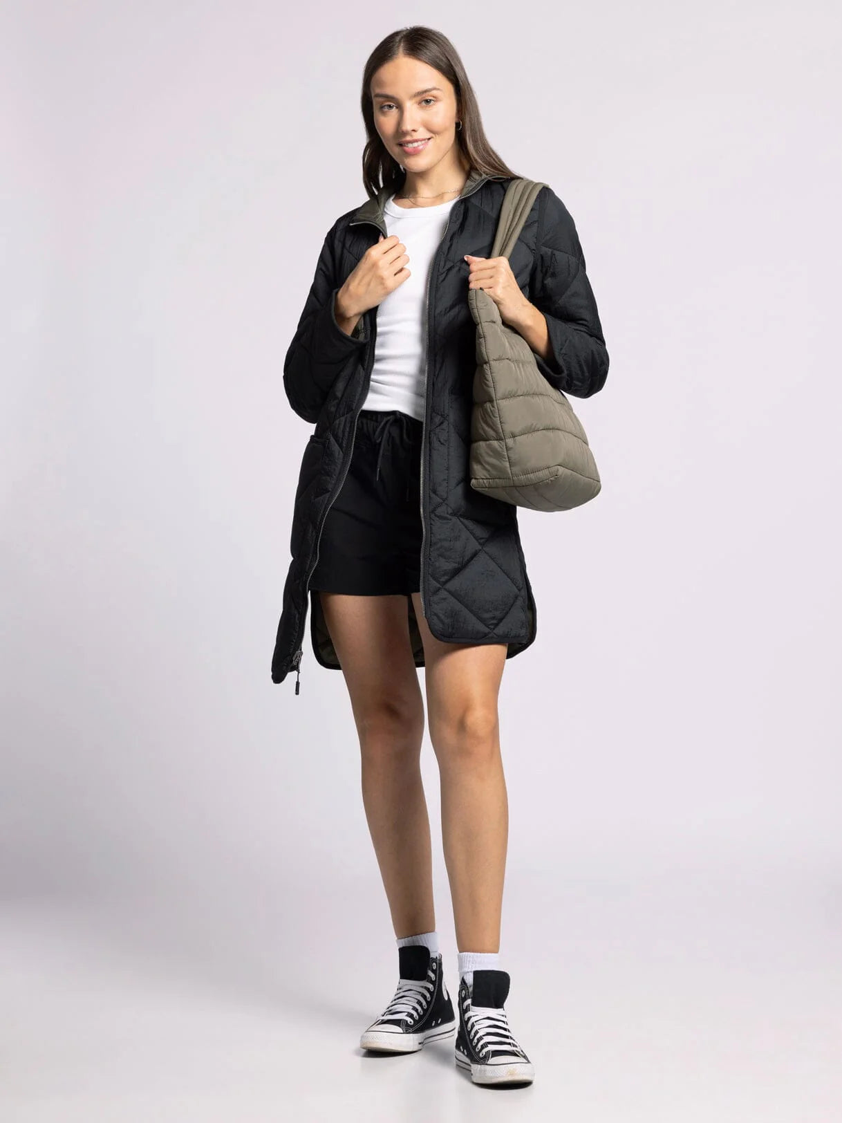 Pixie Jacket in Olive Vine/Black (Reversible)