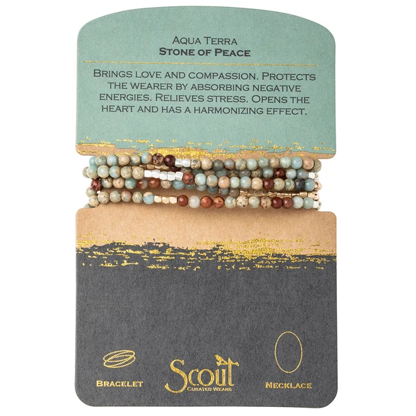 Stone Wrap in Aqua Terra