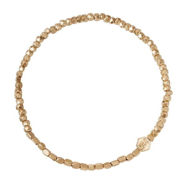 Mini Metal Stacking Bracelet in Gold