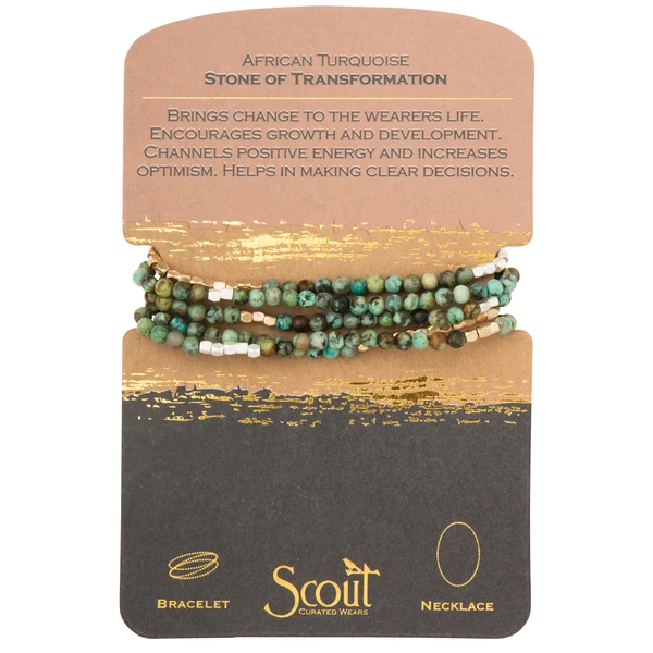 Stone Wrap in African Turquoise