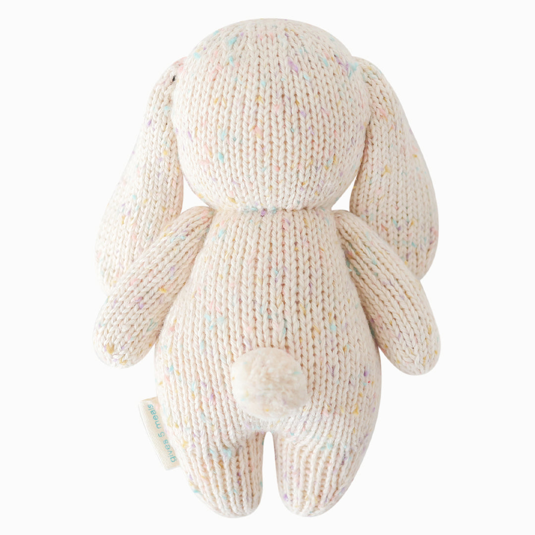 Baby Bunny Hand-Knit Plush in Confetti