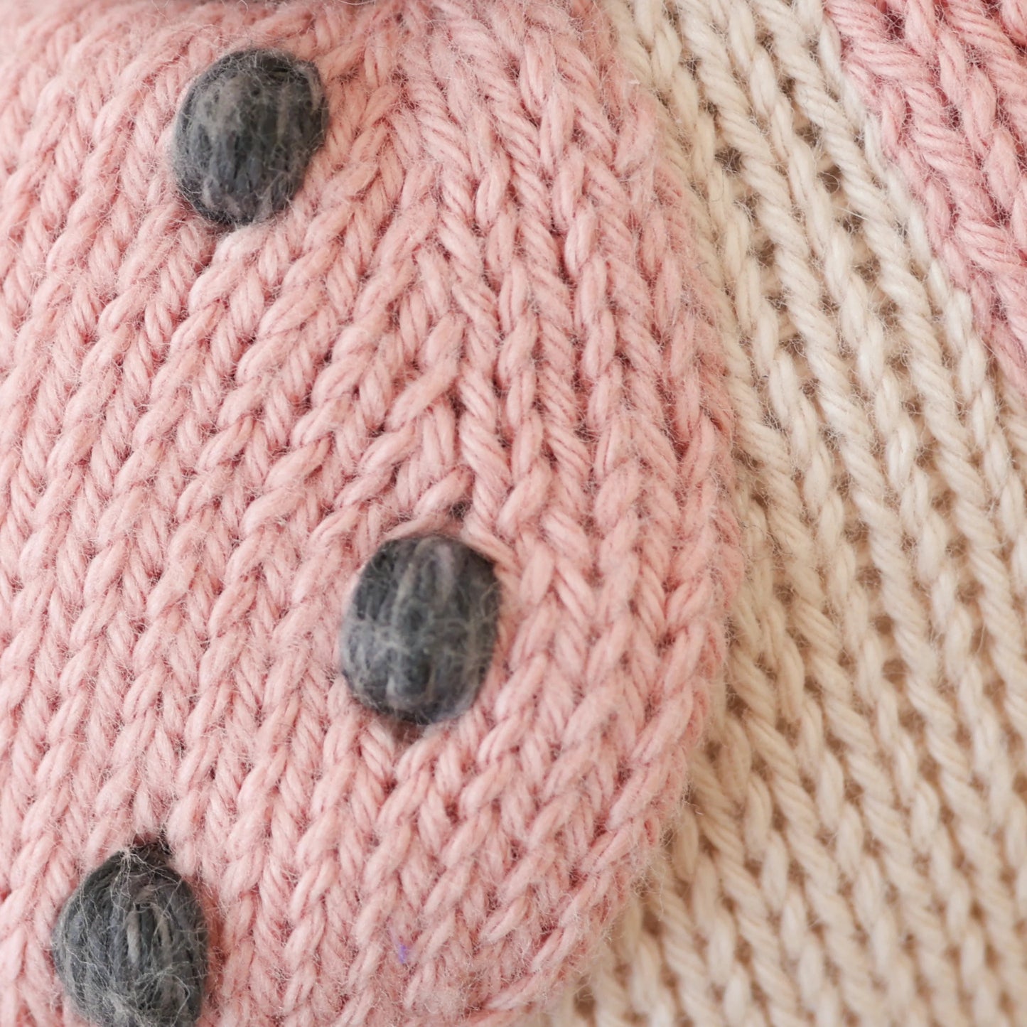 Baby Ladybug Hand-Knit Plush