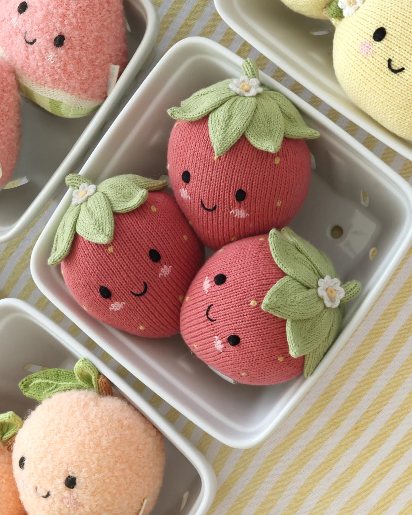 Baby Strawberry Hand-Knit Plush
