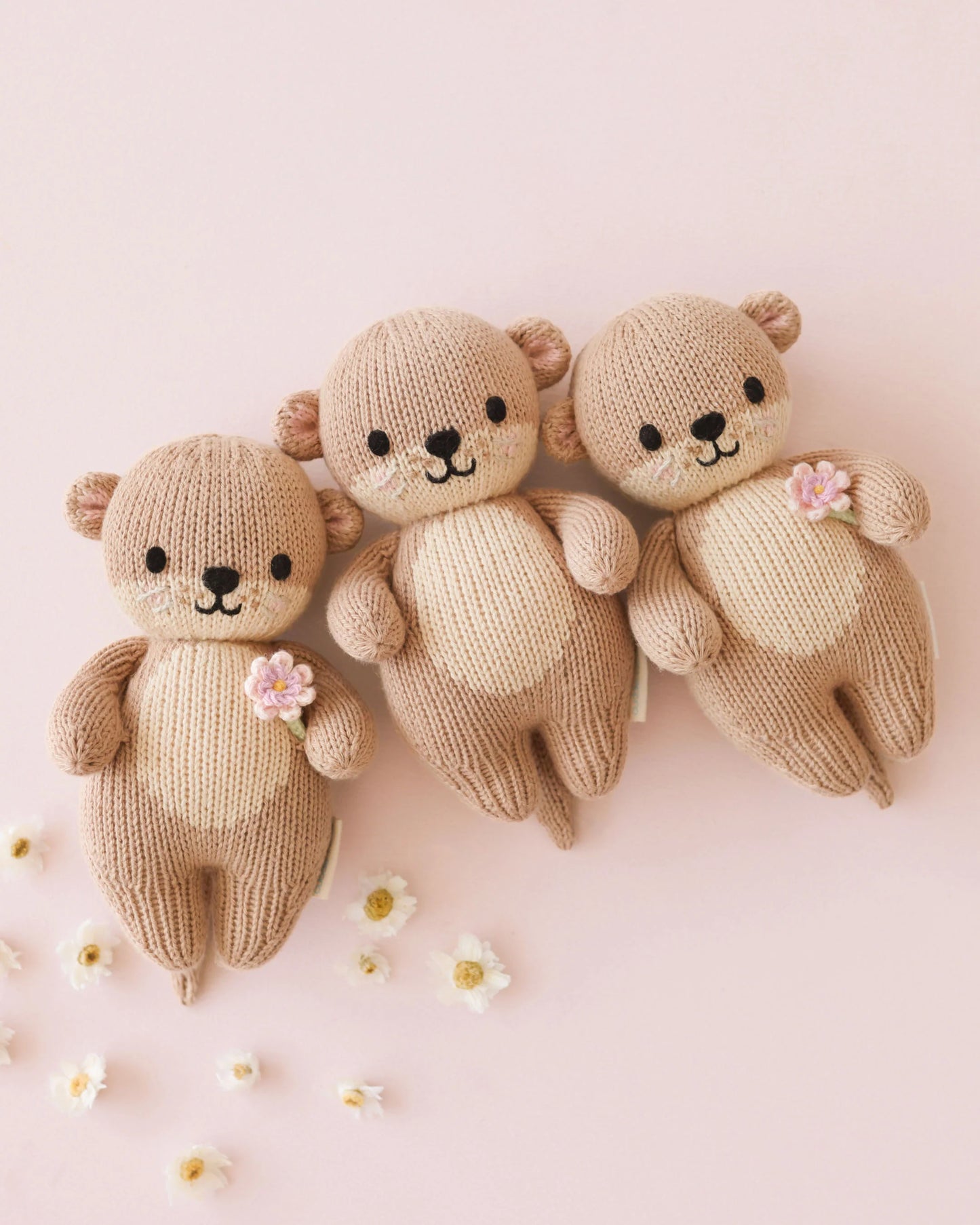 Baby Otter Hand-Knit Plush