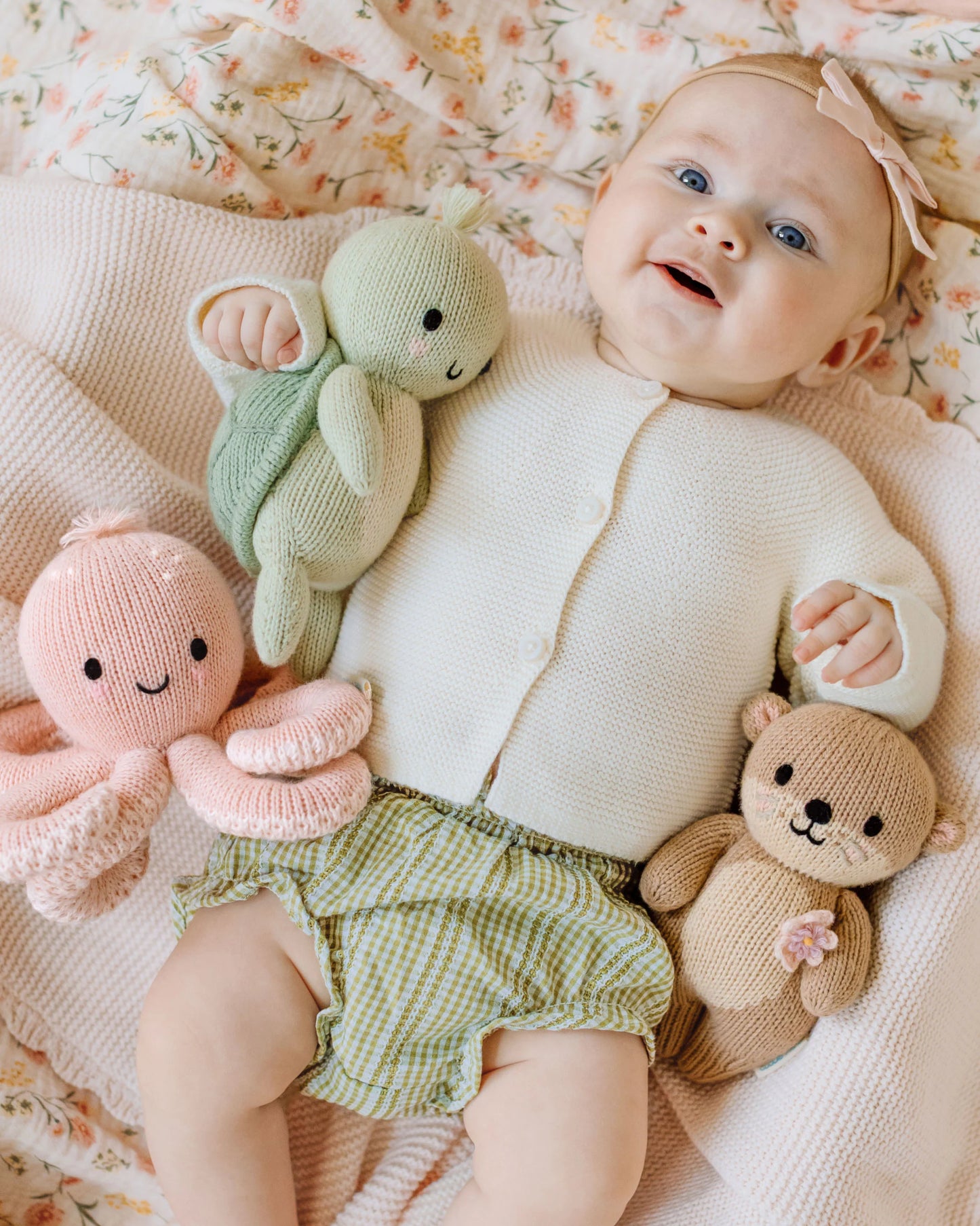 Baby Sea Turtle Hand-Knit Plush