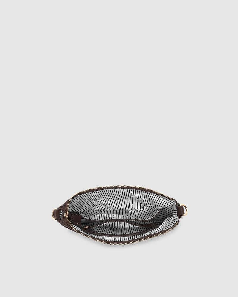 Claudia Shoulder Bag in Chocolate