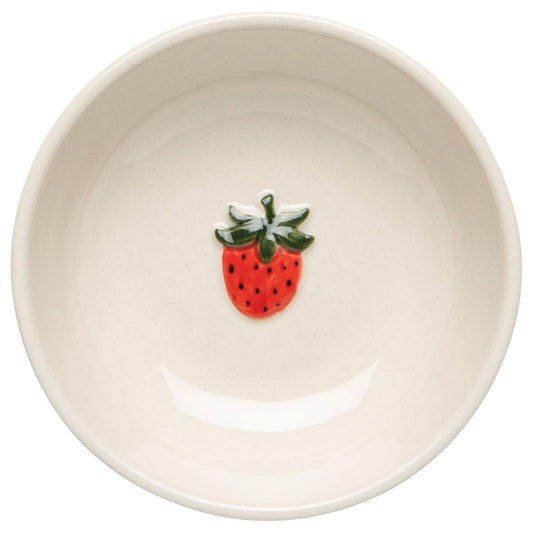 Strawberry Embossed Pinch Bowl (3")