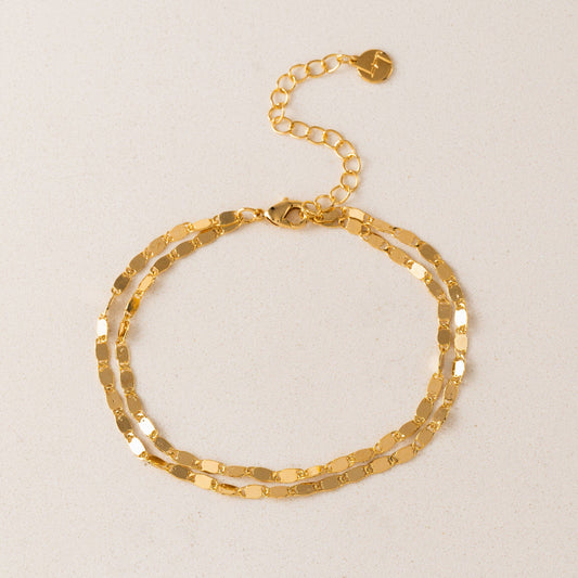 Cleo Double Bracelet in Gold