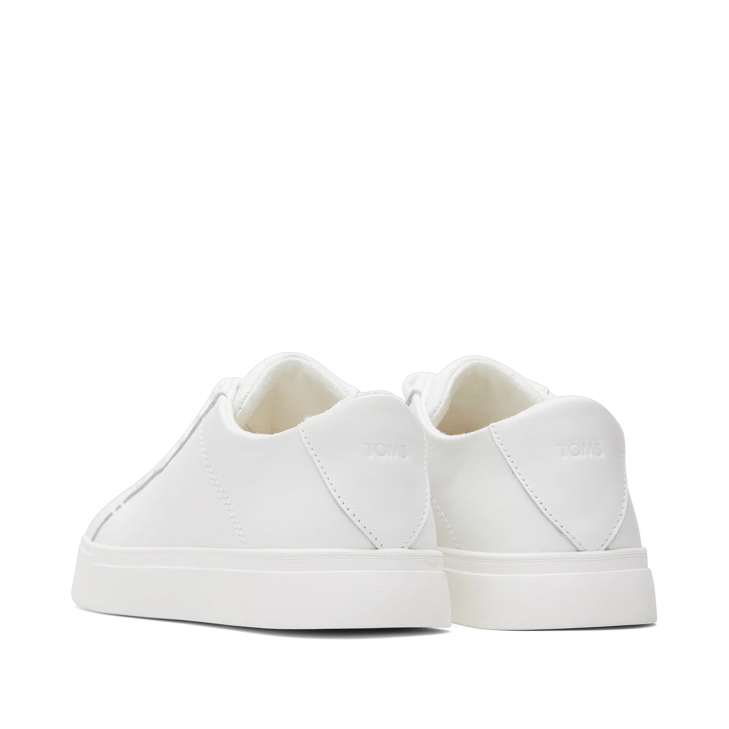 Kameron Leather Lace-Up Sneakers in White