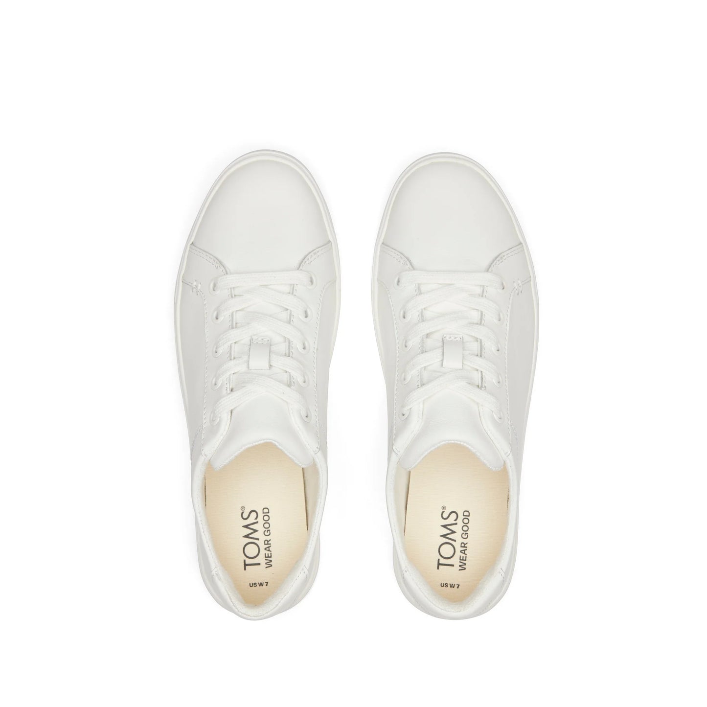 Kameron Leather Lace-Up Sneakers in White