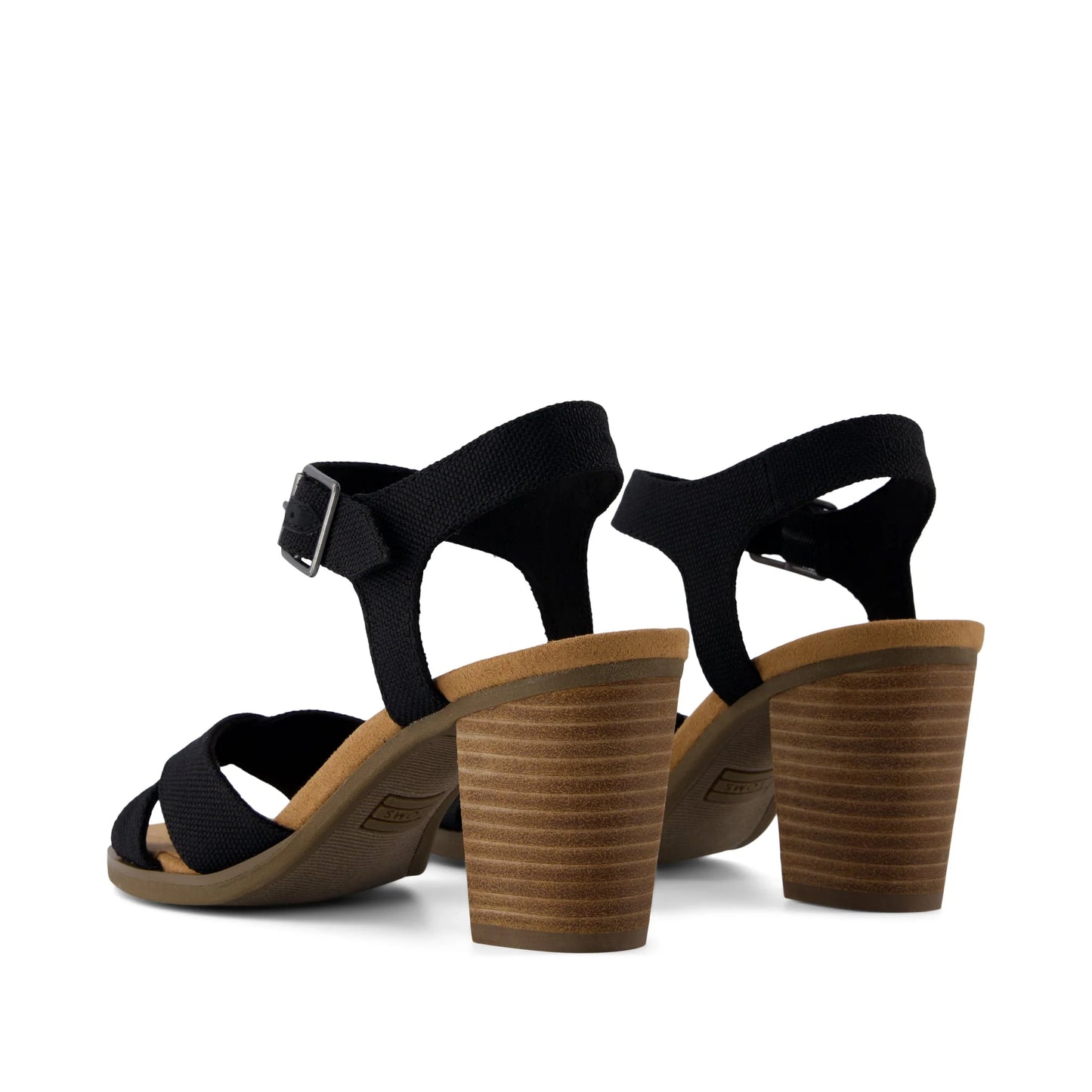 Majorca Ankle Strap Heel in Black