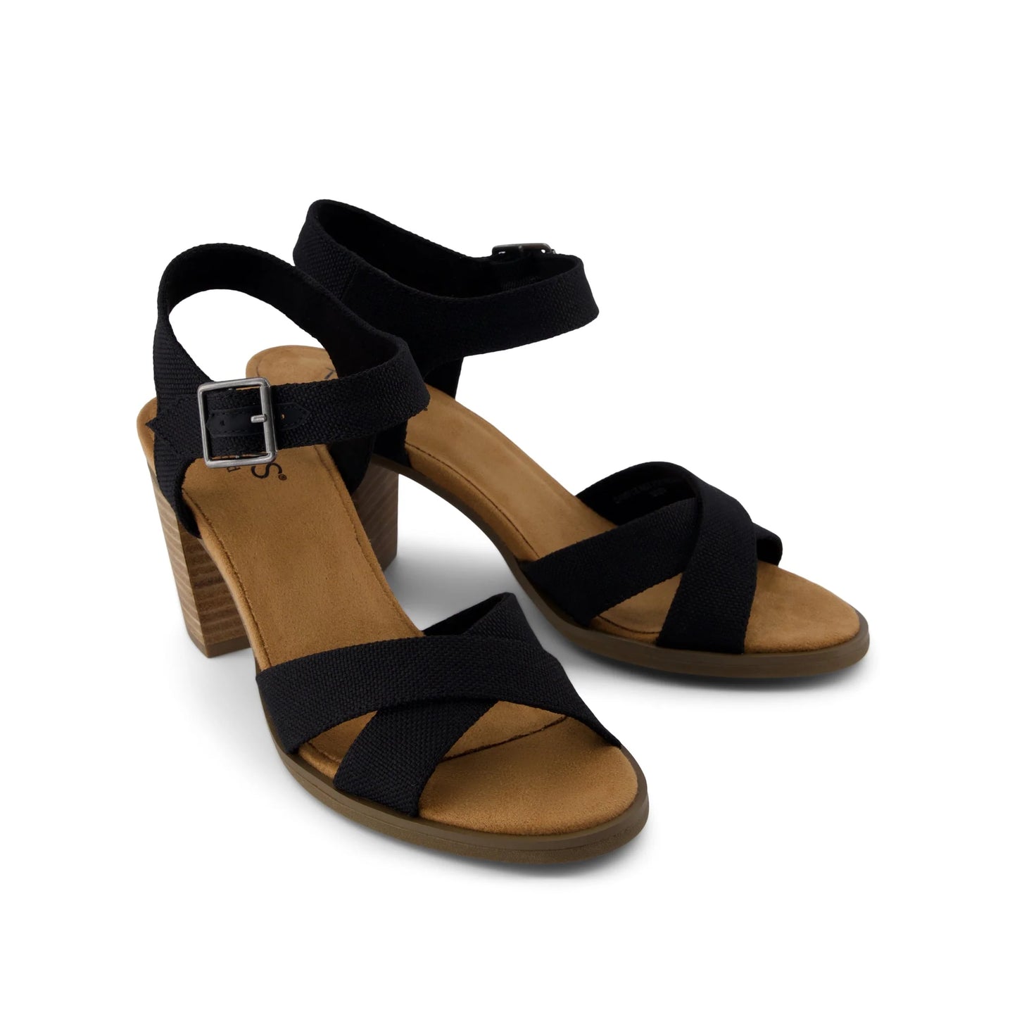 Majorca Ankle Strap Heel in Black