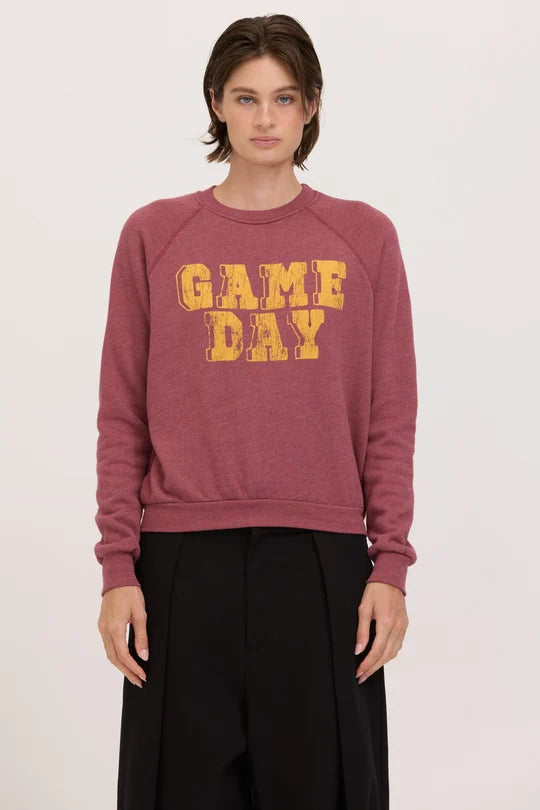 Game Day Sweatshirt in Dark Cherry