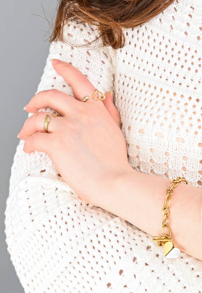 Birds of the Same Feather Ring in Gold