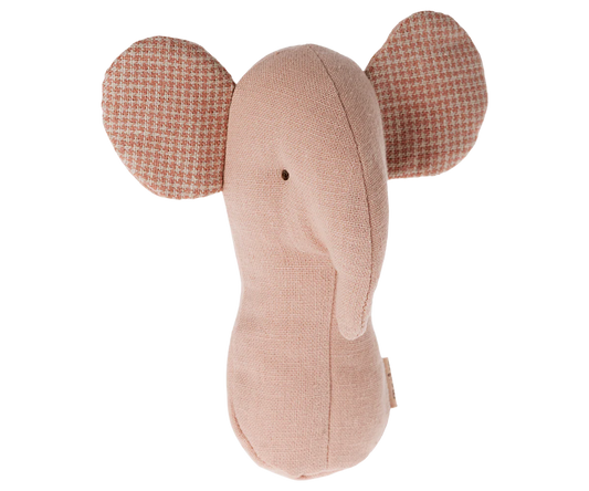 Lullaby Friend, Elephant Rattle in Rose
