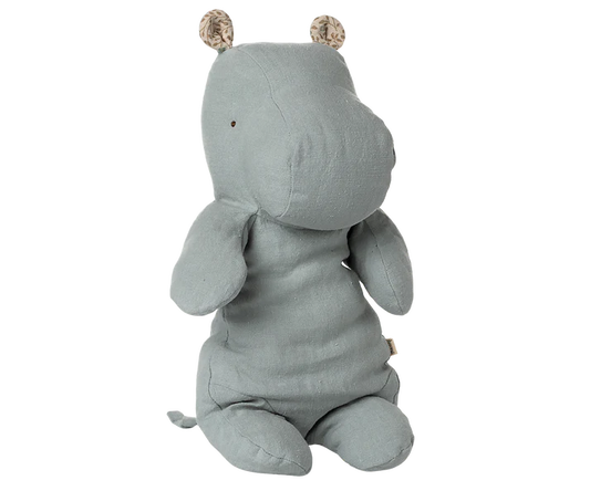 Medium Hippo Safari Friend in Blue Grey