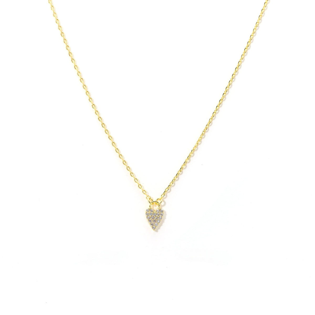 Flutter Heart Necklace in Gold