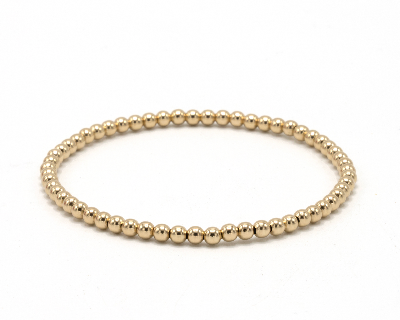 3mm Gold Filled Karma waterproof bracelet - 7"