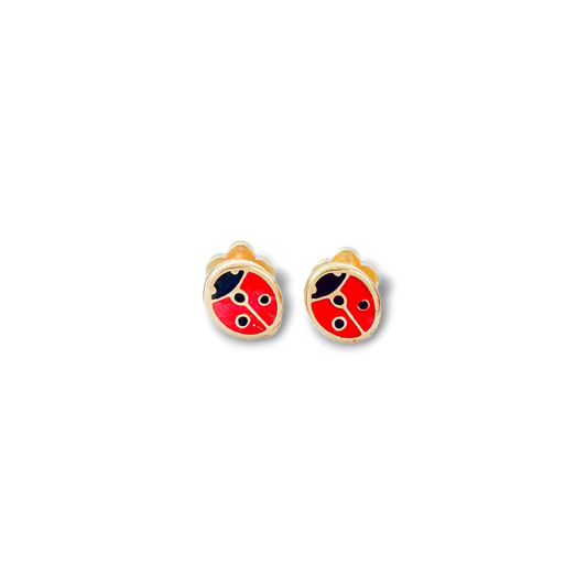 Ladybug Tiny Stud Earrings