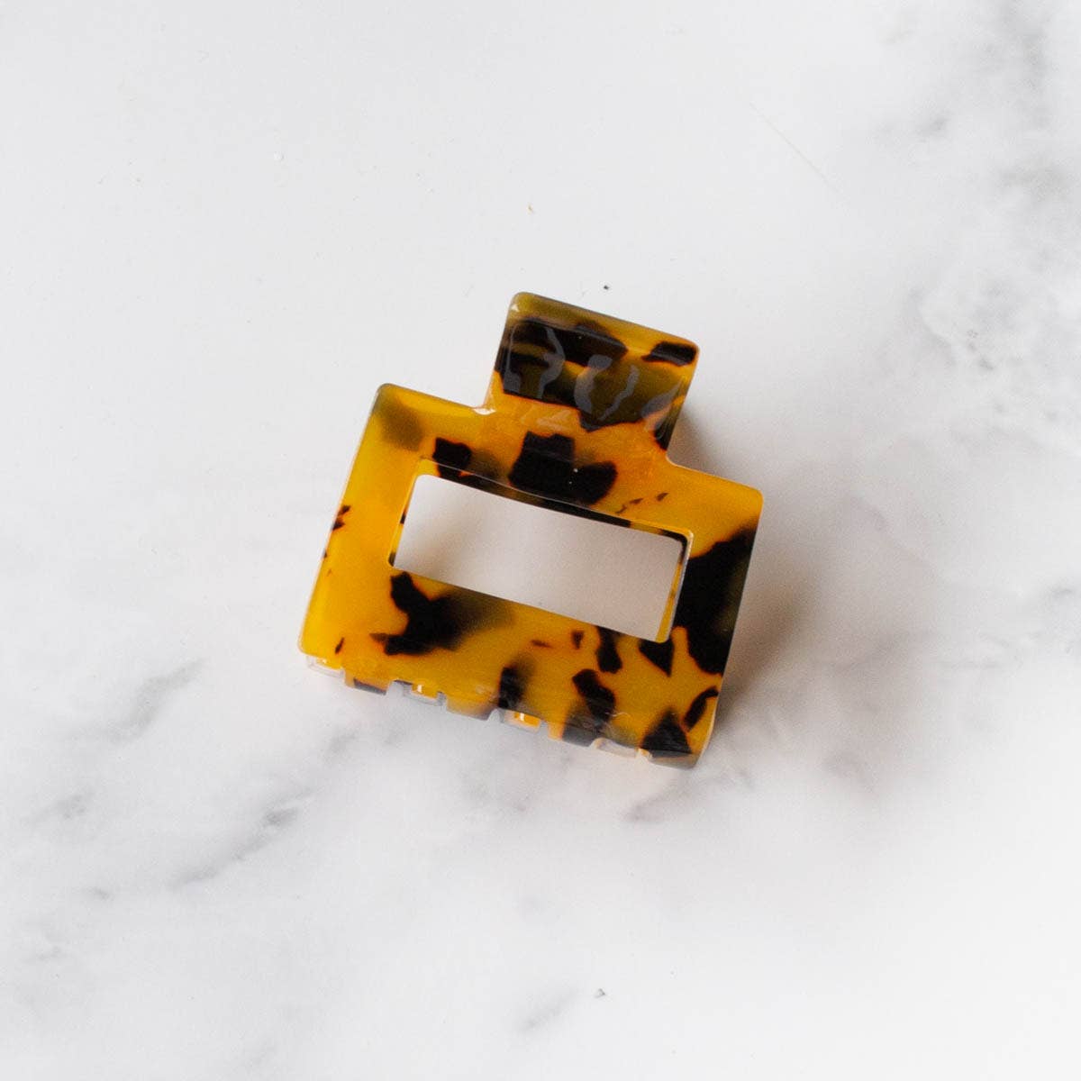 Eco Kylie Cellulose Acetate Hair Clip: Forest Moss