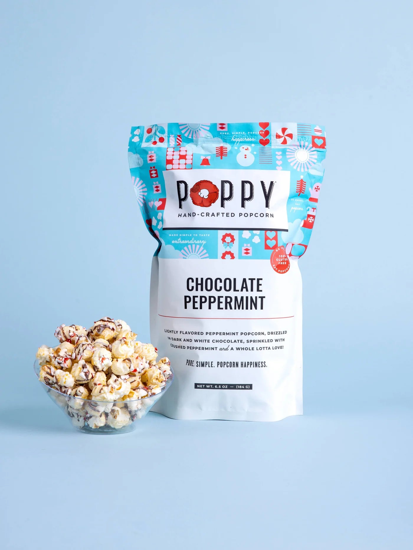 Chocolate Peppermint Bark Popcorn