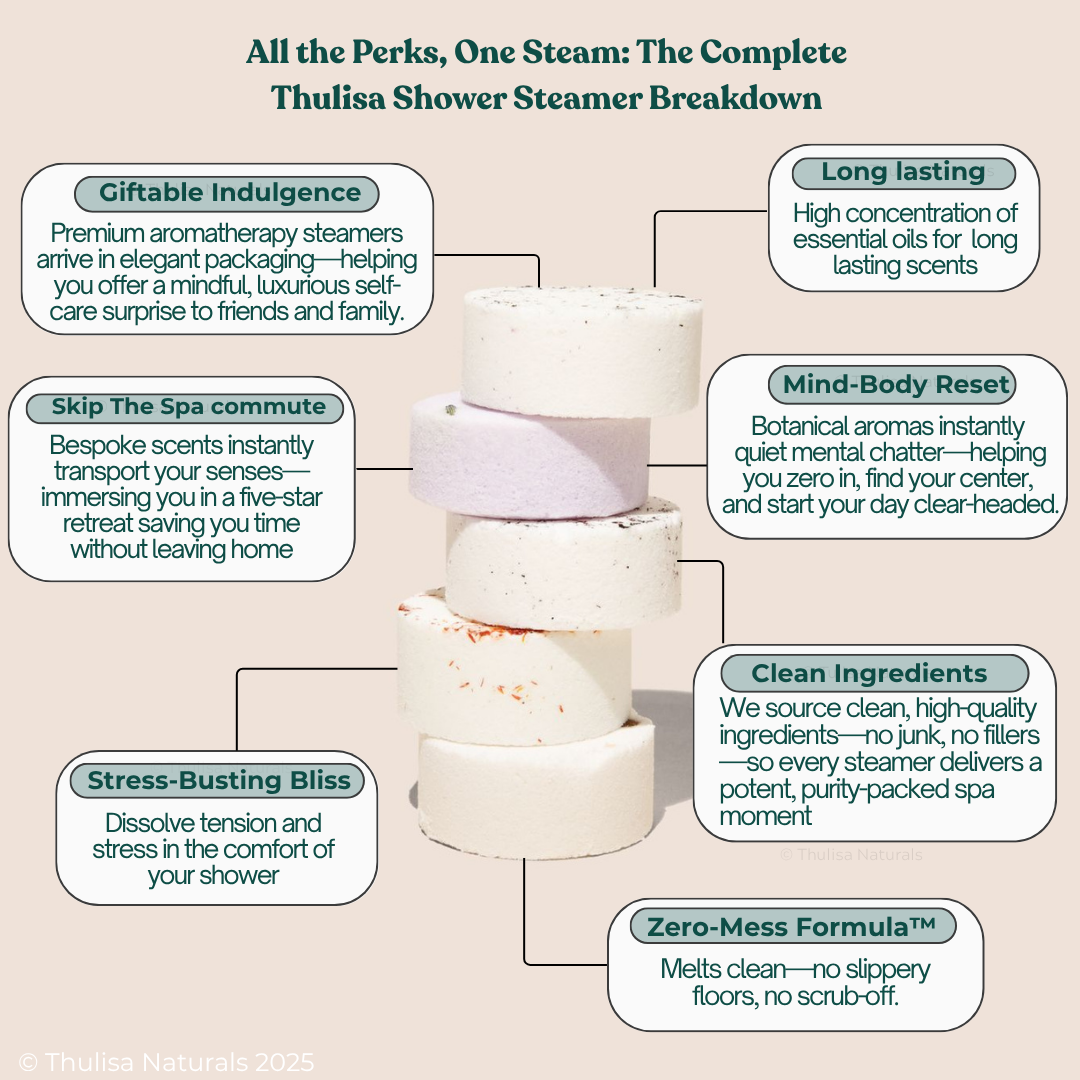 Holiday Shower Steamers - Bergamot and Plum