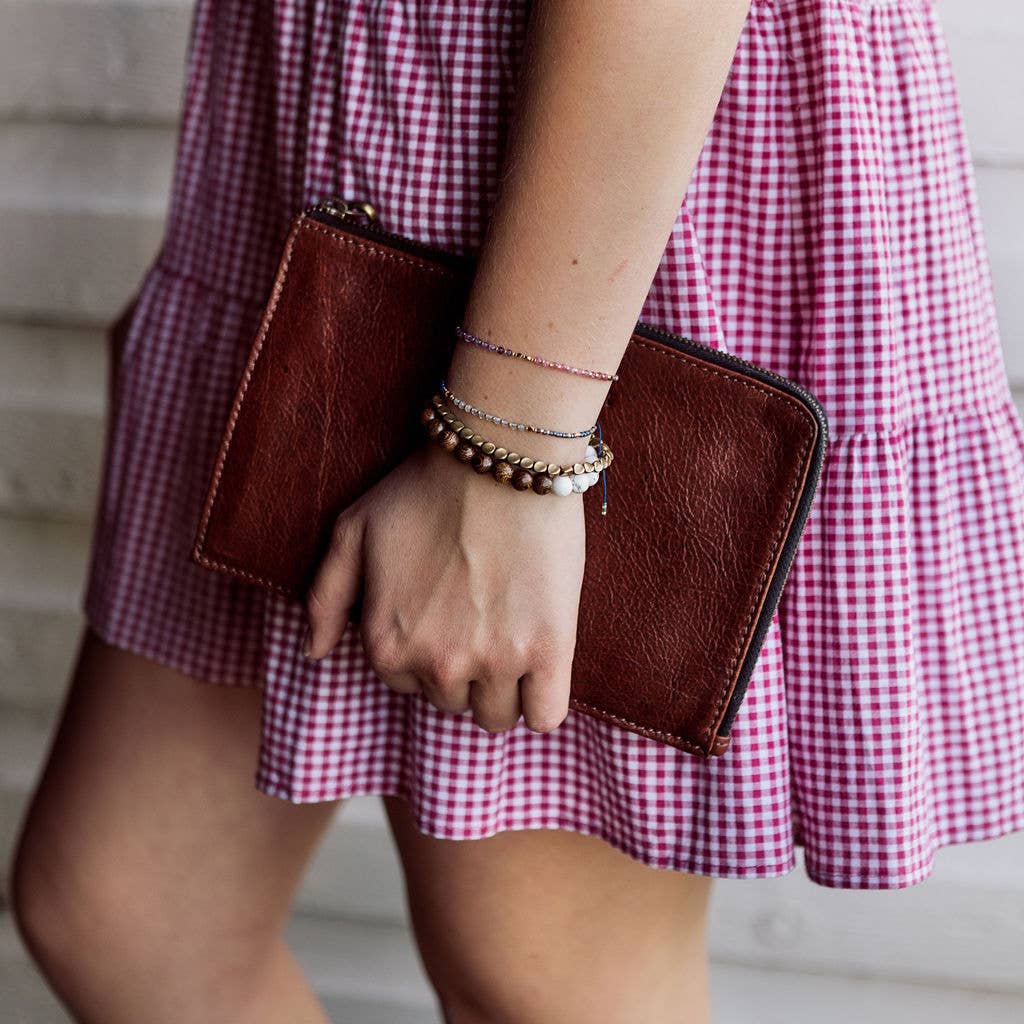 Berwyn Mini Bead Bracelet: Navy