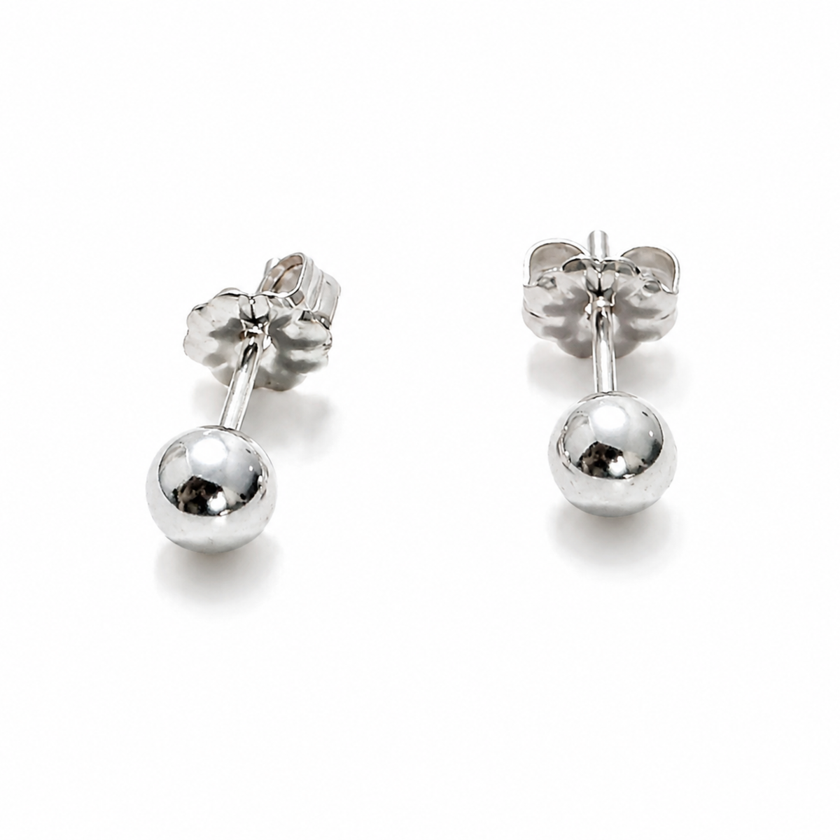 5mm Ball Stud Earrings in Sterling Silver