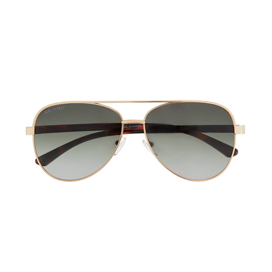 Jesse II Sunglasses in Matte Gold and Brown Tortoise - alternate view