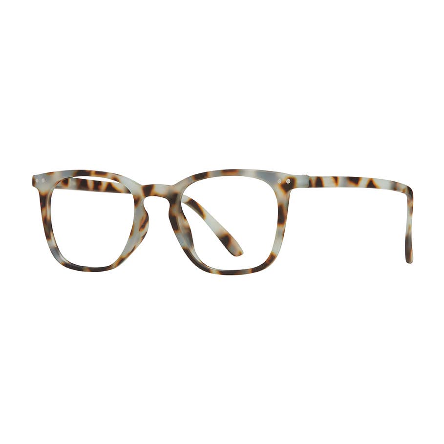 Harper Readers in Soft Light Blue Tortoise