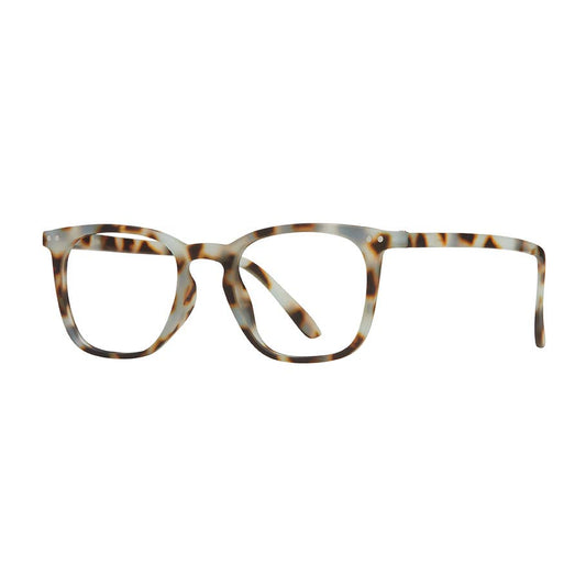 Harper Readers in Soft Light Blue Tortoise