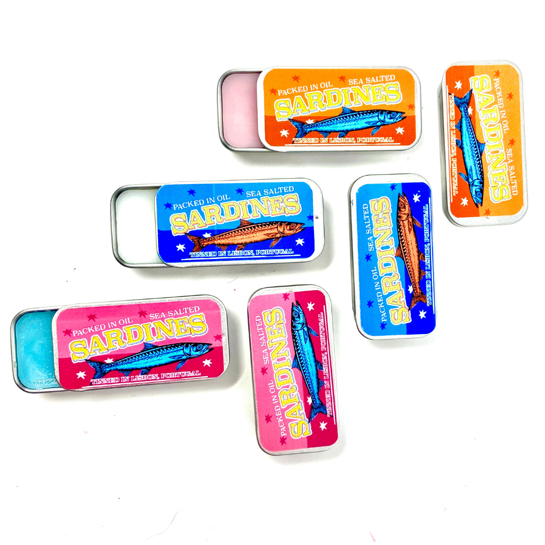 Portugal-Inspired Lip Balm in Sardine Tin – 3 Flavors