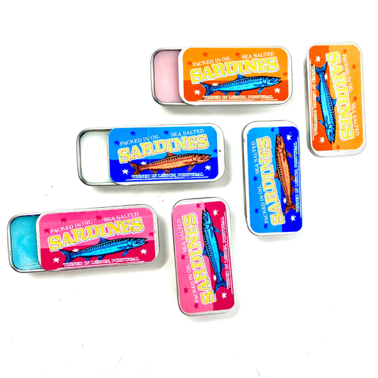 Portugal-Inspired Lip Balm in Sardine Tin – 3 Flavors