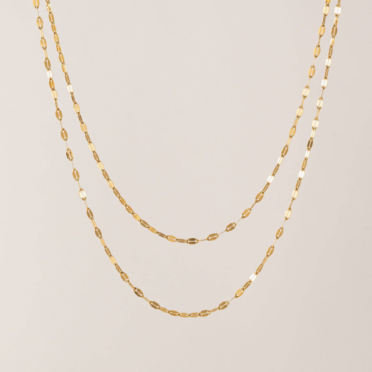 Ray Layered Necklace in Gold