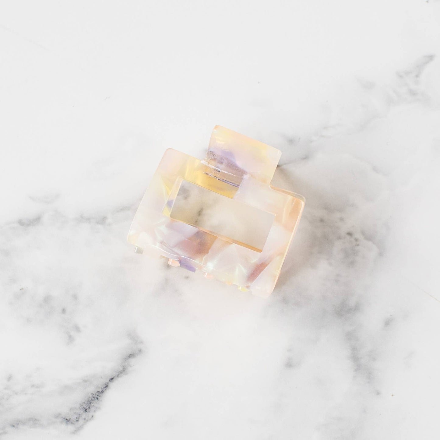 Eco Kylie Cellulose Acetate Hair Clip: Forest Moss