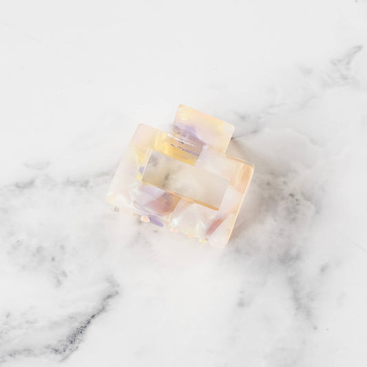 Eco Kylie Cellulose Acetate Hair Clip: Lavender Pearl