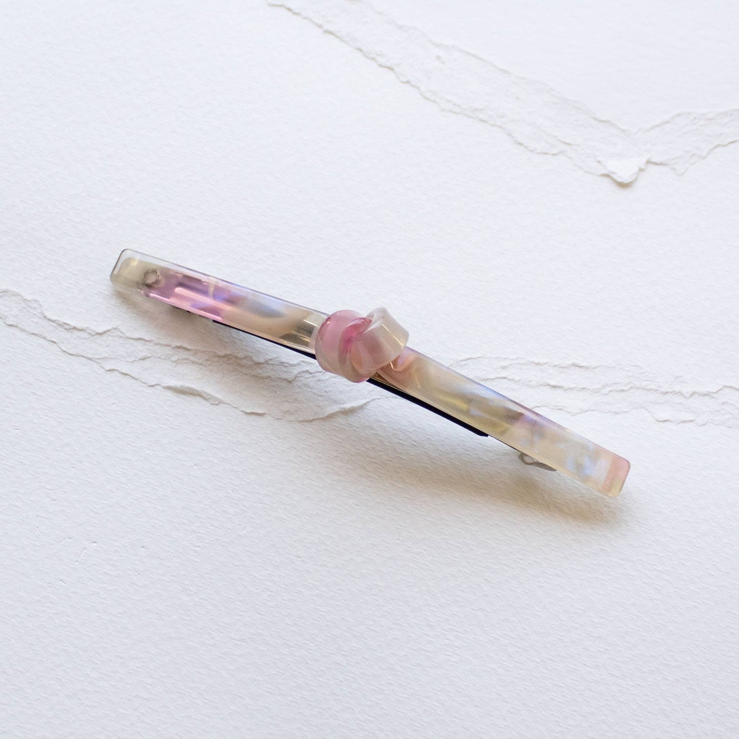 Eco French Twist Hair Barrettes: Pink Aura