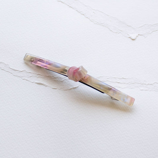 Eco French Twist Hair Barrettes: Pink Aura