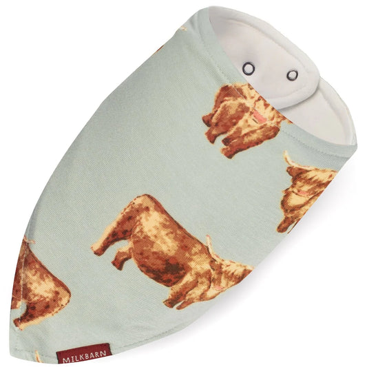 Kerchief Bib in Highland Cows