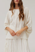 Loose Sleeves Blouse in Milk