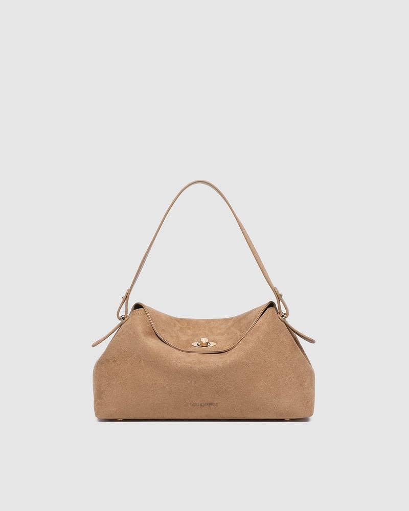 Nicole Handbag in Suede Honey