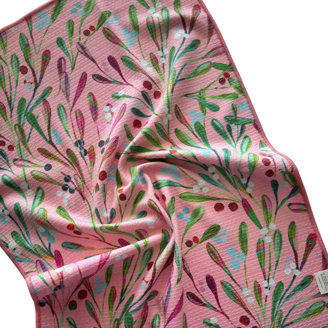 Spruce & Berries Double-Sided Tea Towel