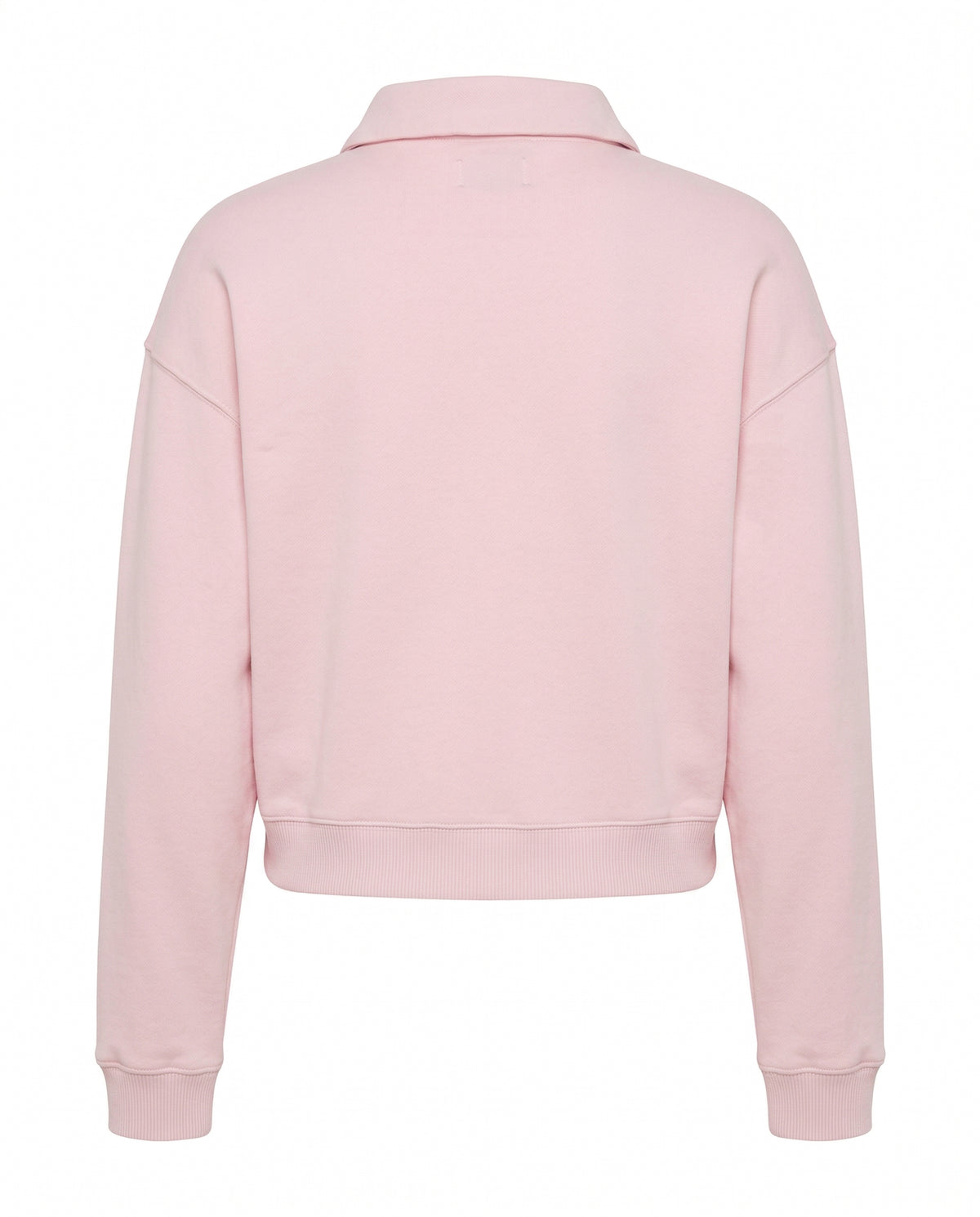  Polo Sweatshirt in Ballet Rose - back view