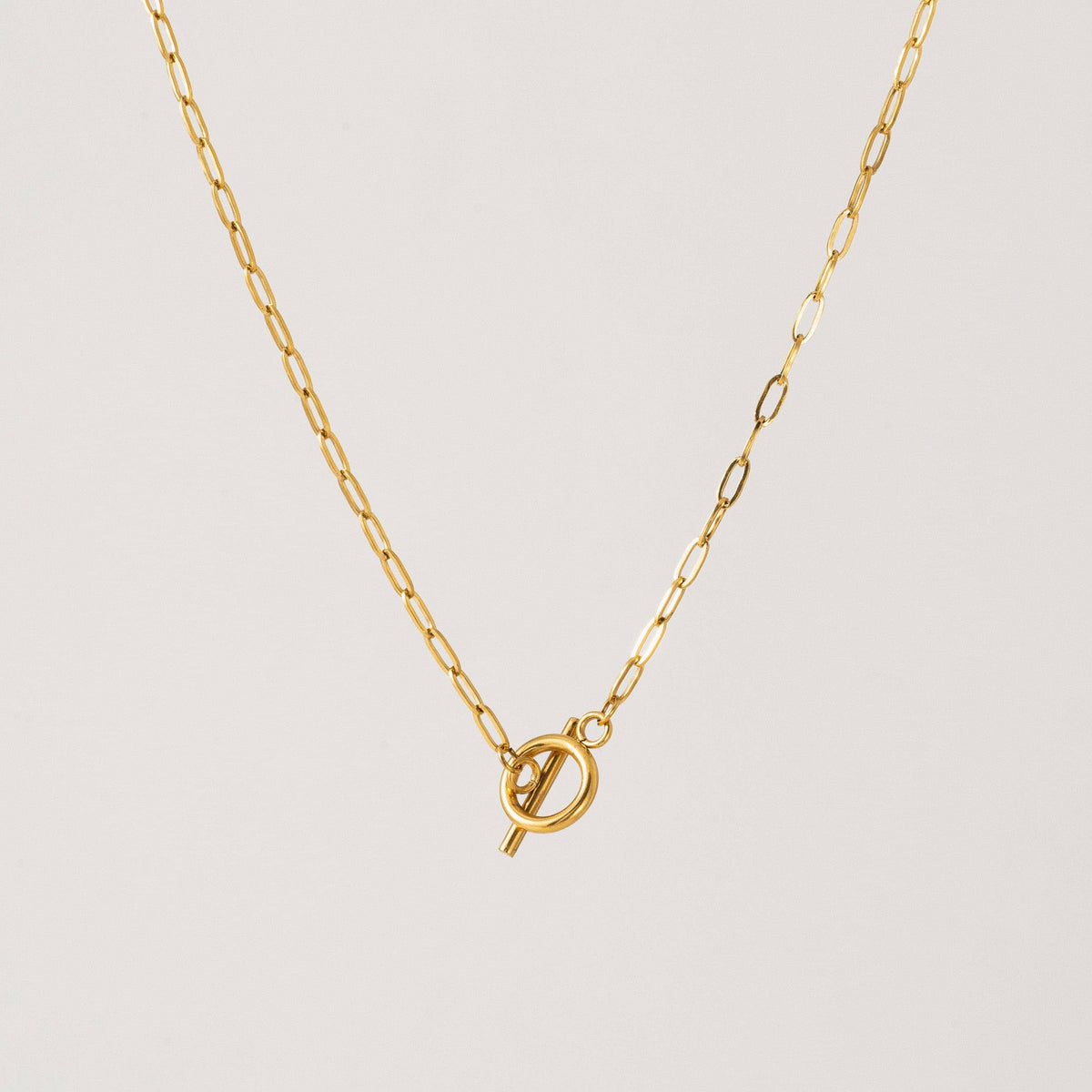 Darcy Paperclip Necklace in Gold