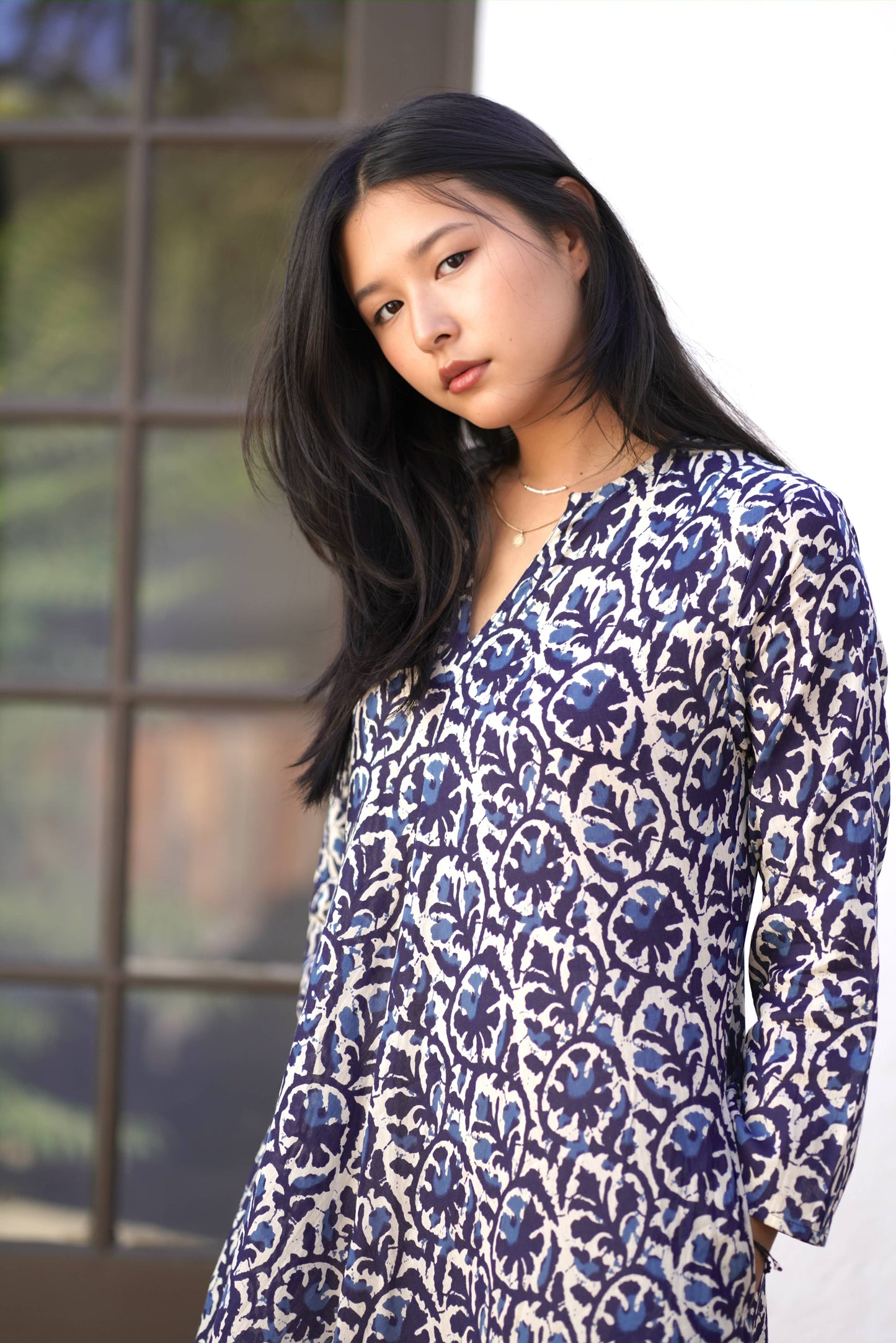 Calypso Aurora Dress in Navy