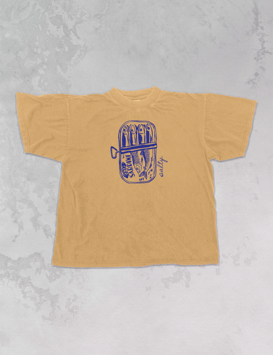 Salty Sardines Oversized Tee