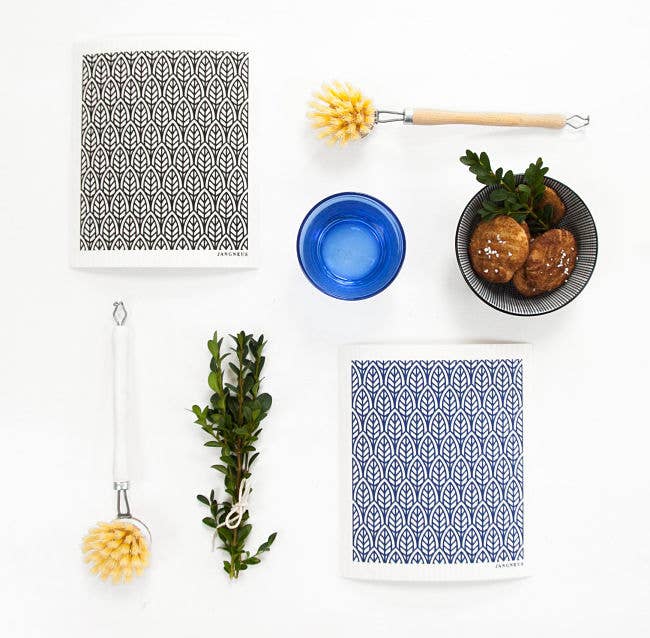 Swedish Dishcloth - Leaves
