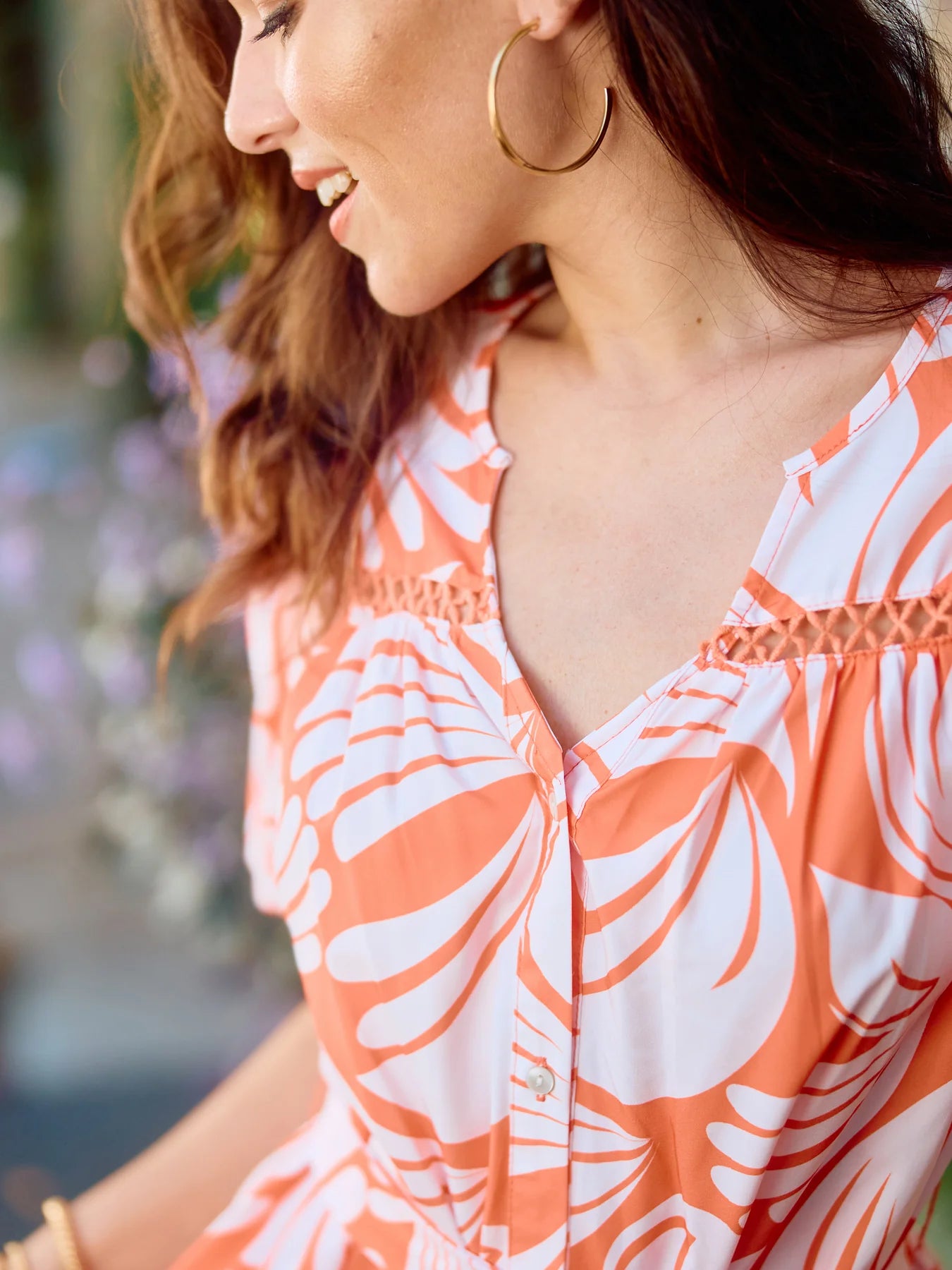 Addison Dress in Sail Away Coral